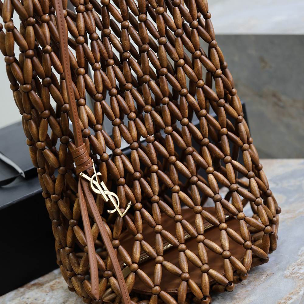 Y51 S*pple bucket in wood beads(HIGH-END GRADE)