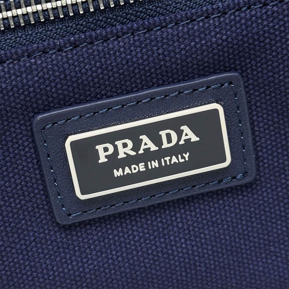 Pra*a Jardinière extra-large cotton canvas tote bag(HIGH-END GRADE)