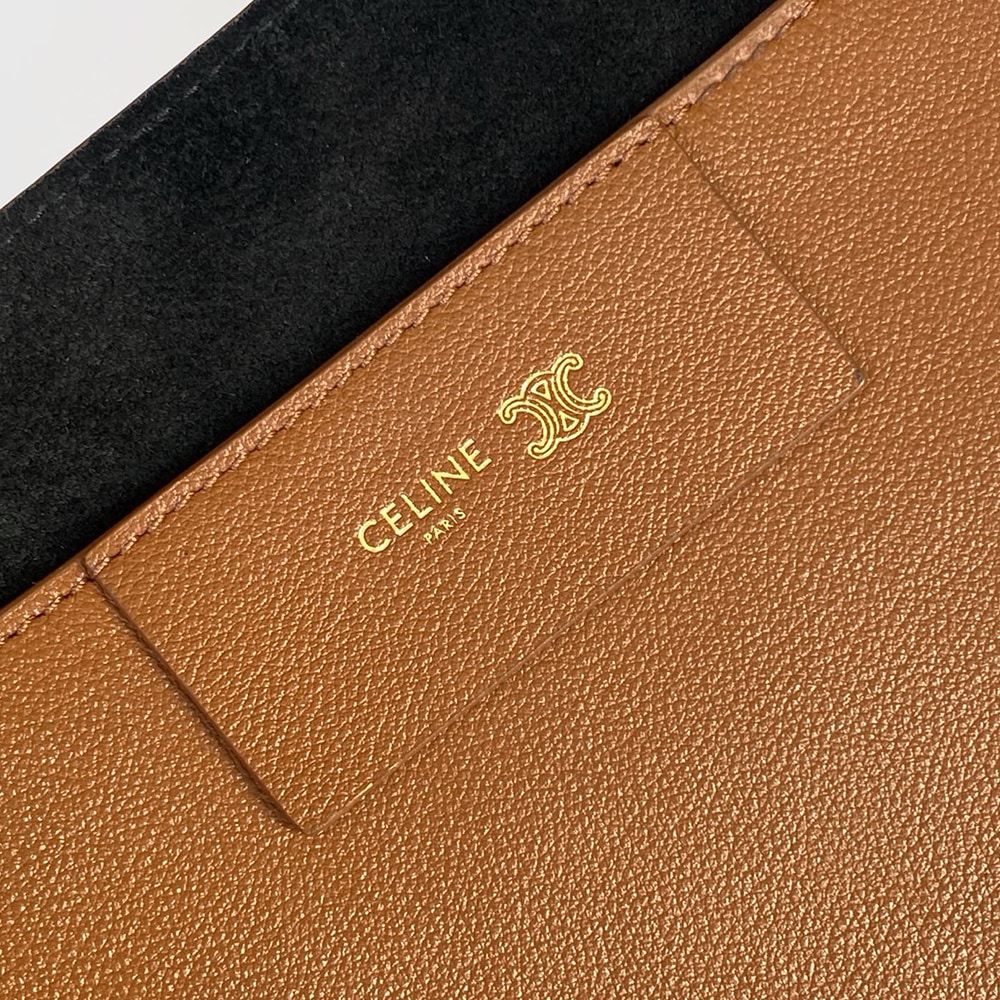 Ce1i*e MEDIUM CUBE BAG IN S*pPLE CALFSKIN(HIGH-END GRADE)