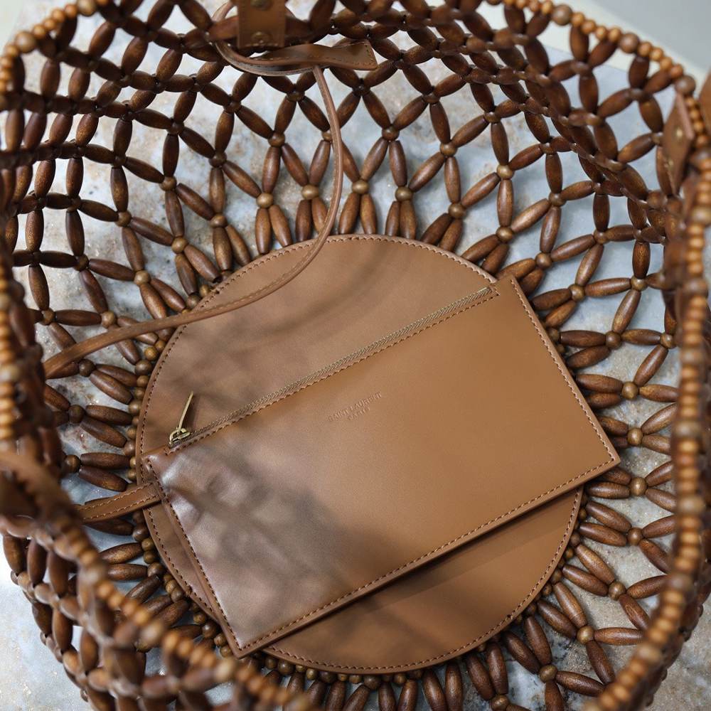 Y51 PANIER small in wood beads(HIGH-END GRADE)