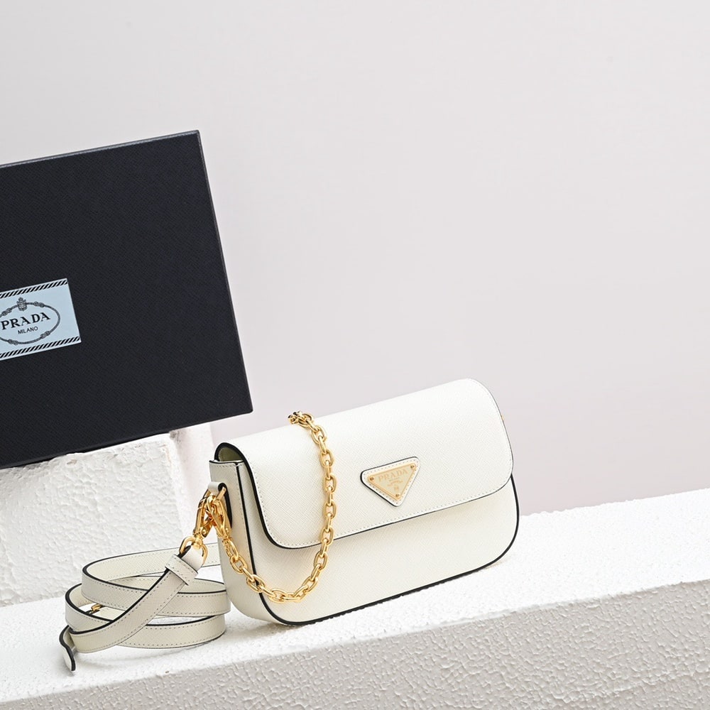 Pra*a Saffiano Leather Mini Bag(HIGH-END GRADE)