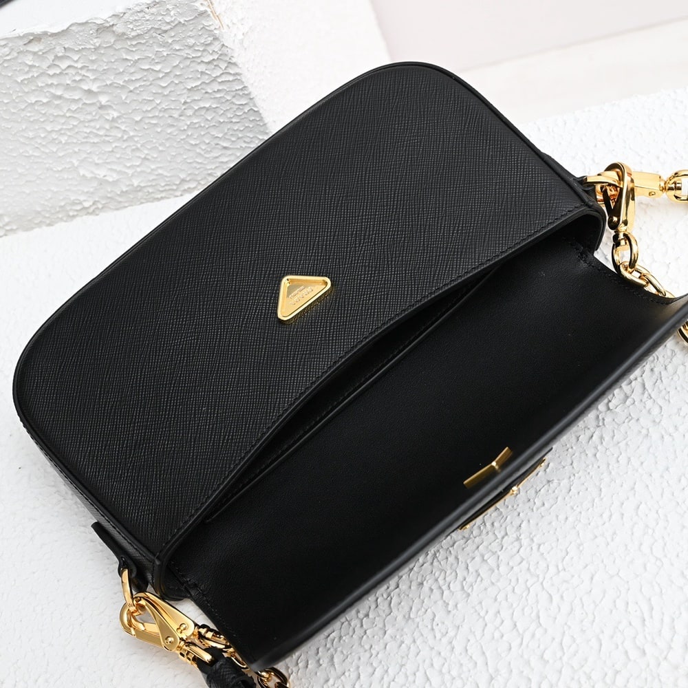 Pra*a Saffiano Leather Mini Bag(HIGH-END GRADE)