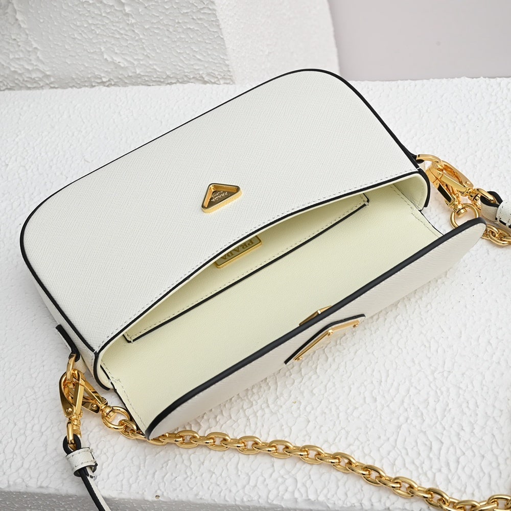 Pra*a Saffiano Leather Mini Bag(HIGH-END GRADE)