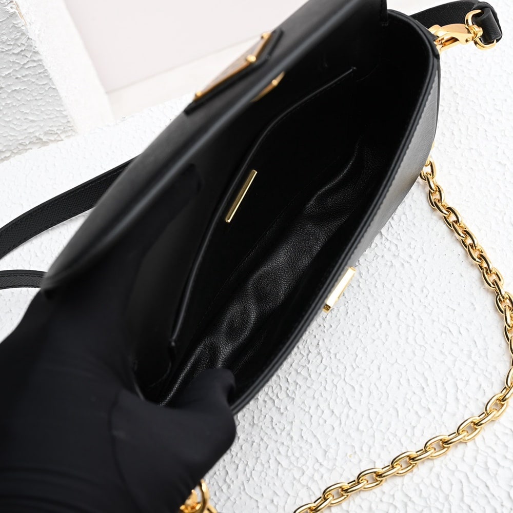 Pra*a Saffiano Leather Mini Bag(HIGH-END GRADE)